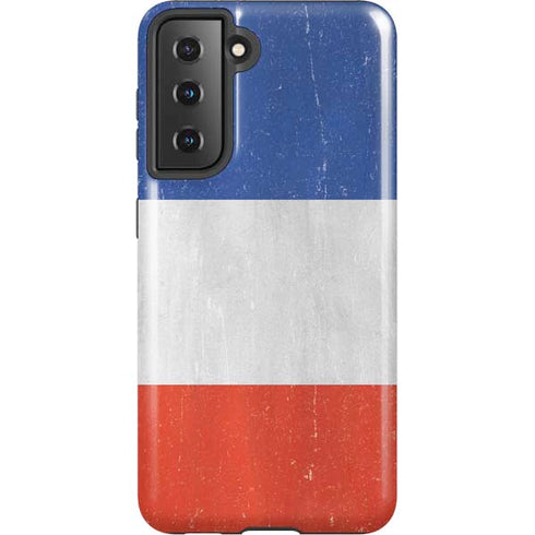 French Flag Distressed Galaxy S21 5G Pro Case